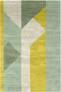 Judy Ross Hand-Knotted Custom Wool Perspective Rug cream/celery/spring green/yellow